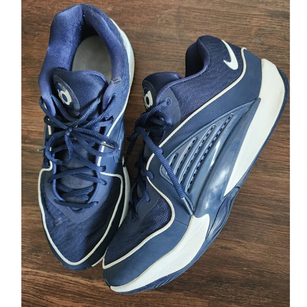 Nike KD Trey 5 X Navy Blue White Basketball Shoes Mens 14 FN7091-402